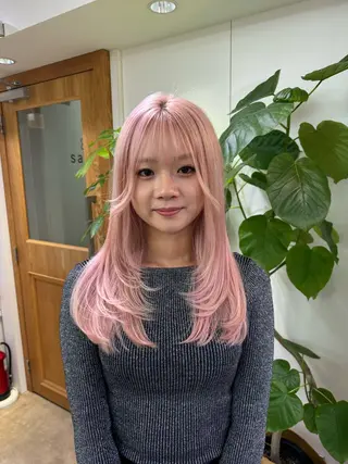 セミロング 松本 和馬のヘアスタイル