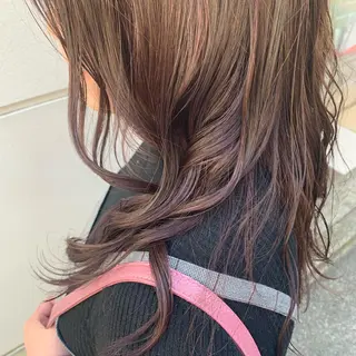 ロング カラー ヘアアレンジ サナ🌱 切りっぱなしボブのヘアスタイル