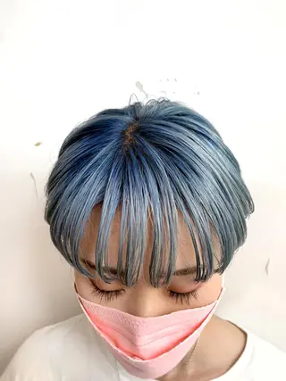 ショート カラー レイヤー専門家 ダブルカラー修のヘアスタイル