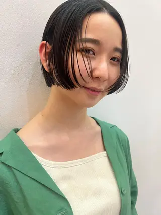 ショート 池田理紗/メンズ カット/切りっぱなしのヘアスタイル