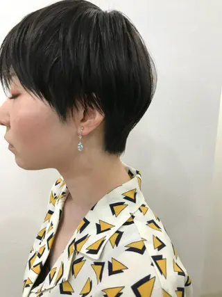 ショート ショートヘア、ボブ こやさん　コヤマのヘアスタイル