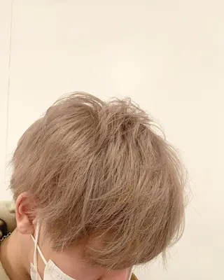 ショート カラー ヘアアレンジ メンズ 🎀暖色カラー🎀 ♡yurika♡のヘアスタイル