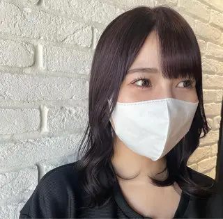 ミディアム カラー 🍑暖色／レイヤー／ 真希🎀のヘアスタイル