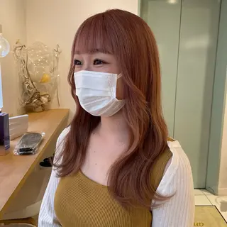 ロング カラー 田口 花葉のヘアスタイル