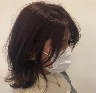 ミディアム カラー カノエ 乃木店のヘアスタイル