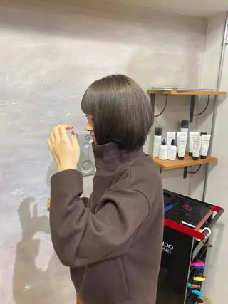 カラー LORE福岡天神 韓国/ブリーチのヘアスタイル