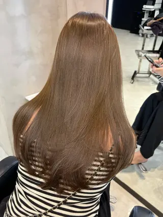 ロング カラー 韓国×ワンホン 艶カラー/ハヅキ🎀のヘアスタイル