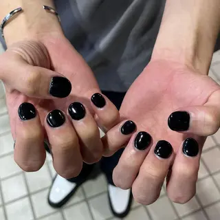 メンズ ネイル ボブ/暖色カラー コウボヒカルのヘアスタイル