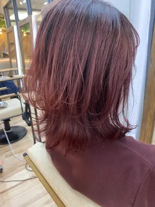 ミディアム おおつき ありかのヘアスタイル