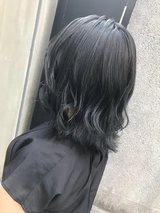 ミディアム カラー 赤み消し韓国ヘア レイヤー縮毛🤍渡邉のヘアスタイル