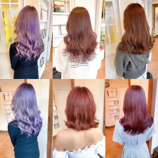 セミロング カラー 韓国ハッシュカット/ 新宿/髪質改善/岡崎のヘアスタイル
