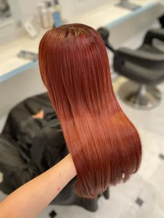 カラー 🍒♡艶髪暖色カラー saaya♡🍒のヘアスタイル