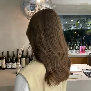 ミディアム カラー 後藤 香乃のヘアスタイル