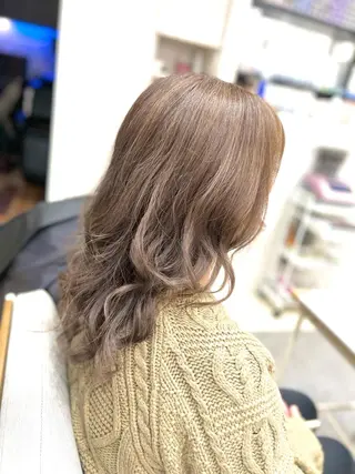 セミロング カラー 太白区白髪ぼかし/ ボブカット/千葉達人のヘアスタイル