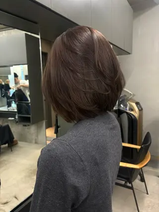 ミディアム カラー レイヤー/柔色 カラー/SAkiのヘアスタイル