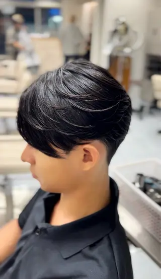 ショート パーマ メンズ 🔮メンズ縮毛矯正 毛流れパーマ💎竹永のヘアスタイル