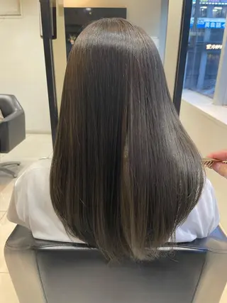 セミロング カラー ヘアアレンジ 髪質改善カラー🦋 田村のヘアスタイル