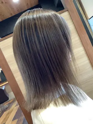 セミロング カラー 稲田 全将のヘアスタイル