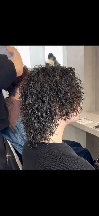 セミロング 因幡 颯のヘアスタイル