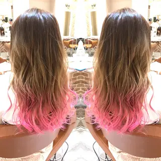 ロング カラー 神野 雅樹のヘアスタイル