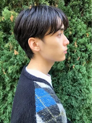 ショート メンズ🍃ナチュラル 韓国風ヘアRENのヘアスタイル