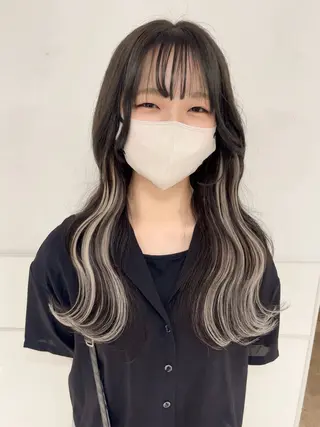 ロング りおな/エクステ /ミルクティーカラーのヘアスタイル