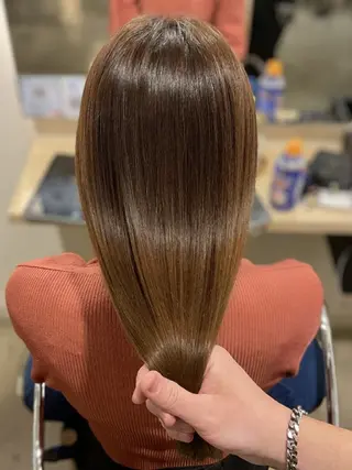 セミロング カラー 津田 祐輔のヘアスタイル