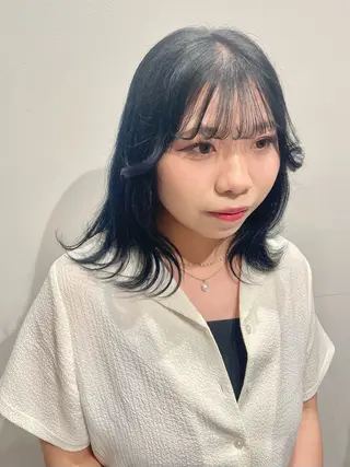 ミディアム カラー cut/eye 💖aika💖のヘアスタイル