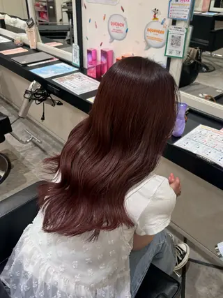 セミロング カラー 前野 恵鈴のヘアスタイル