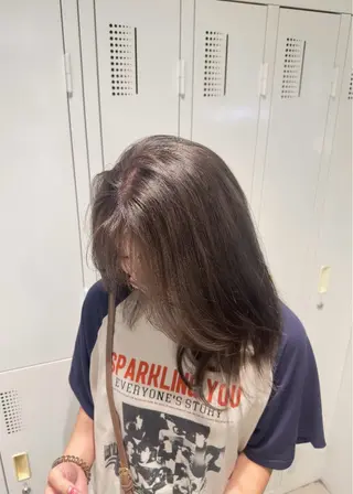 セミロング カラー 韓国ヘア/髪質改善 /natsuki🧸のヘアスタイル