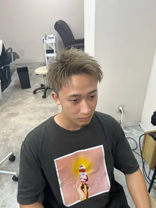 ショート カラー メンズ DIECESHIBUYA.所属・メンズ似合わせ/ ビジネスヘア/比嘉のヘアスタイル