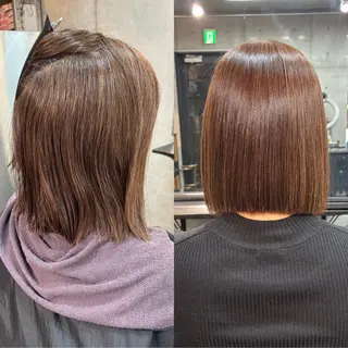 ショート カラー パーマ ショートボブ縮毛矯正 髪質改善のプロ山道潤のヘアスタイル