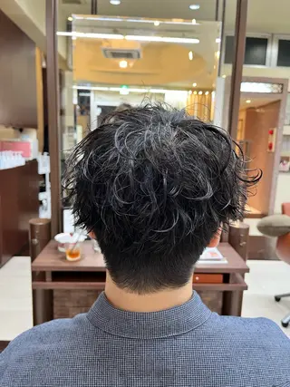 ショート パーマ メンズ AROH  men's cut&men's perm 船橋店所属・🧊メンズ特化🧊 高木航希のヘアスタイル