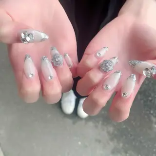 ロング カラー パーマ ヘアアレンジ メンズ キッズ ネイル マツエク・マツパ アイブロウ Salon Kのネイルデザイン