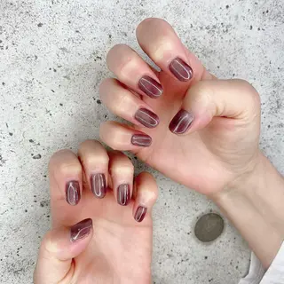 ミディアム カラー パーマ ヘアアレンジ メンズ キッズ ネイル マツエク・マツパ Salon Kのネイルデザイン