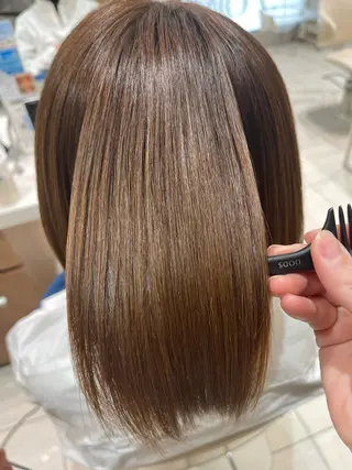 ミディアム 髪質改善/縮毛矯正 🧸梅川のヘアスタイル