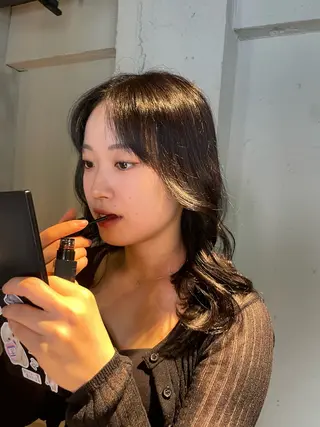 ミディアム 透明感・美髪 monsoワニベユナのヘアスタイル