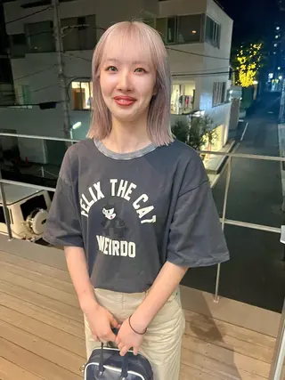 ミディアム カラー sakoda shunkiのヘアスタイル