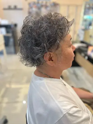 ショート パーマ メンズ トータルビューティー K:R鶴川のヘアスタイル