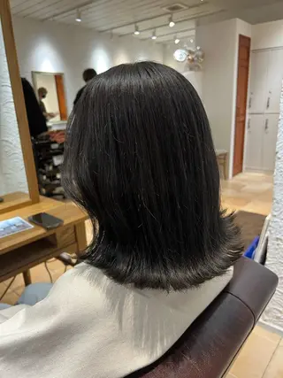 ミディアム カラー 🥀韓国ヘア🥀 宮津真菜のヘアスタイル