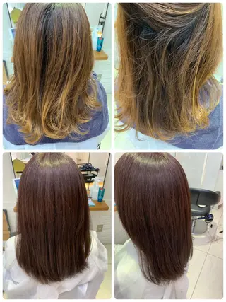 ロング カラー メンズパーマ 岩成健志郎のヘアスタイル