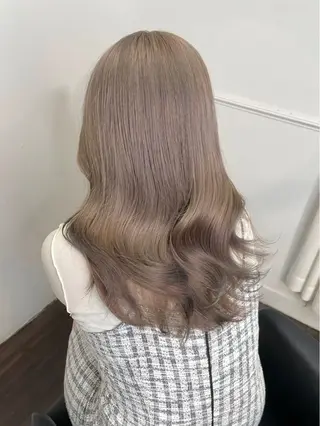 ミディアム カラー ヘアアレンジ maoブリーチ無し 似合わせカラーのヘアスタイル