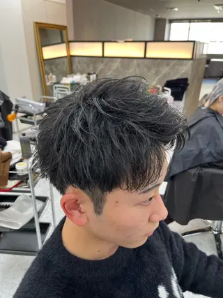 パーマ メンズ 小島 希星のヘアスタイル