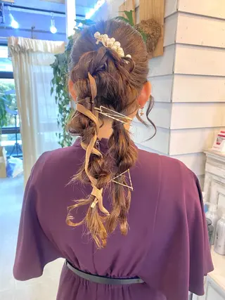 ロング ヘアアレンジ GiseL博多筑紫口 杏実のヘアスタイル