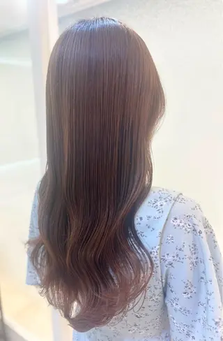 ロング カラー 髪質改善/縮毛矯正 ササキナツミのヘアスタイル