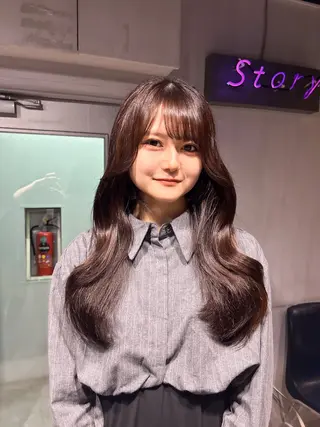 ロング MEI🎀垢抜けカラ ー🎀韓国styleのヘアスタイル