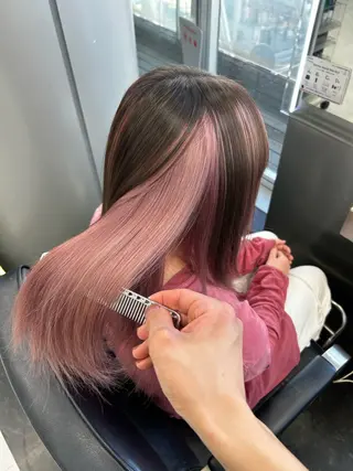 セミロング カラー ハイトーン /RYUUKI/栄のヘアスタイル