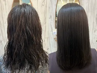 セミロング 髪質改善✨縮毛矯正 ショートボブ/ともきのヘアスタイル