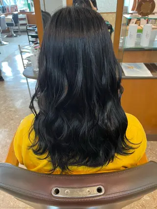 ロング カラー 熊谷 はつなのヘアスタイル