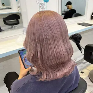 ミディアム カラー ブリーチカラー 🩵MIZUKIのヘアスタイル